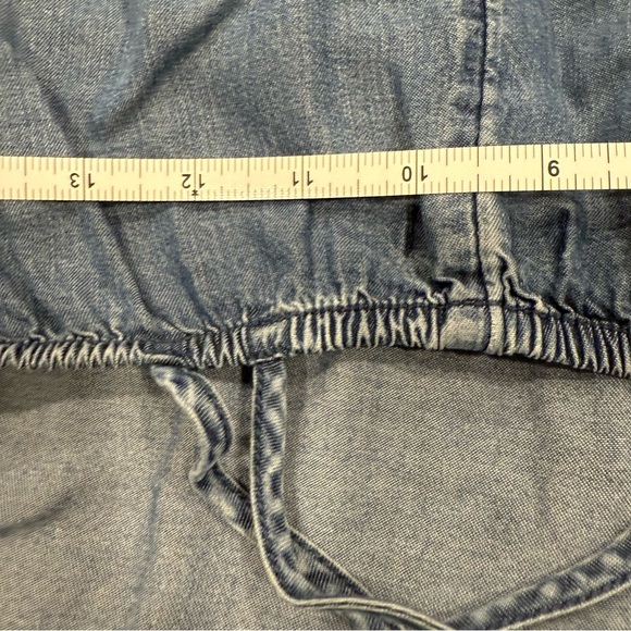 GAP Maxi Dress Blue Chambray with Pockets Size Small - Picture 10 of 12